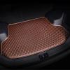 Car Boot Liner Mat for Opel Astra (J) Touring 2009-2017, Anti-Slip All Weather Protection Leather Material Vehicle Cargo Liner,Coffee view 1