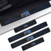 4PCS Carbon Fiber Door Sill Protectors Front/Rear Anti-Scratch Entry Guard (Door-Blue) view 1