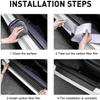 4PCS Carbon Fiber Door Sill Protectors Front/Rear Anti-Scratch Entry Guard (Door-Blue) view 2