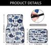 Myfsucce Car Mats Full Set - Sea Ocean Fish Print Polyester Floor Mats for Cars, Non-Slip Backing, Universal Fit for Sedans, Trucks, Vans view 2