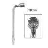 VersaGenius Adjustable Wheel Lug Nut Wrench 17/19/21mm Heavy Duty Stainless Steel Socket Spanner for High Torque Extending Handle for Car and Truck Tire Repair, Silver(19mm) view 2