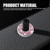 4PCS Bling Car Inner Door Lock Covers, Rhinestones Pull Rod Bolt Decoration Stickers, Bling Car Interior Accessories for Women Men, Compatible with Mercedes-Benz A/B/C/E Class GLC GLA GLK GLA (Pink) view 3