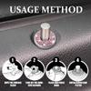 4PCS Bling Car Inner Door Lock Covers, Rhinestones Pull Rod Bolt Decoration Stickers, Bling Car Interior Accessories for Women Men, Compatible with Mercedes-Benz A/B/C/E Class GLC GLA GLK GLA (Pink) view 4