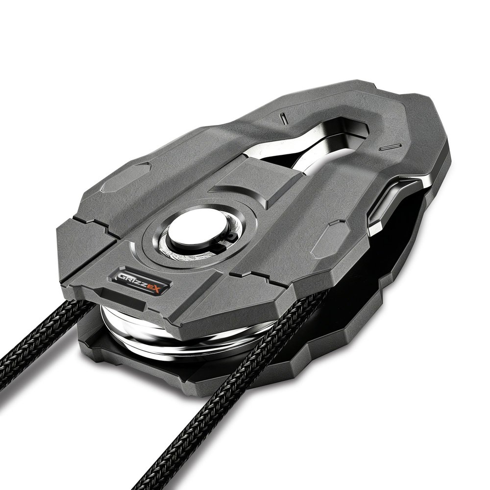 GRIZZEX 10T Snatch Block, Gray