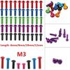 Zkensh-Bolts Aluminum Alloy Button Head Screws M3 X 6/8 / 10 /12mm Button Head Screw Bolts Hex Allen Socket, 10PCS, Widely Used(Orange,M3x10mm) view 3