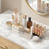 14 Pcs Clear Plastic Drawer Organizer Tray with 2 Pcs 15"x6" Extra Large Trays, Multi-Purpose Storage Bins for Vanity, Makeup, Kitchen Utensils, Bathroom, Office Desk, Auto Tools & Craft Supplies view 4