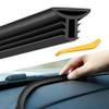 YUPIKJI Car Dashboard Seal Strip, Windshield Seal Strip, 6.5Ft/2M Rubber Windshield Sealing Guard Trim, Car Accessories Cuttable Soundproof Automotive Weather Stripping Universal for Truck Boat RV view 1