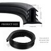 YUPIKJI Car Dashboard Seal Strip, Windshield Seal Strip, 6.5Ft/2M Rubber Windshield Sealing Guard Trim, Car Accessories Cuttable Soundproof Automotive Weather Stripping Universal for Truck Boat RV view 2
