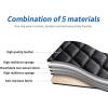 Car Leather Trunk Mat for Skoda Yeti 2014-2016 (no backrest Cup Holders), Boot Cargo Liners Protector Interior Accessories Waterproof Anti Scratch Anti Slip Pad,Black-Beige view 4
