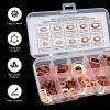 Icyfond 200 PCS Assorted Sizes Copper Washer Kit, Solid Metric Crush Washers for Oil Drain Plug & Banjo Bolt Seal, Universal Gasket Set for Cars, Trucks, Motorcycles, ATVs view 3