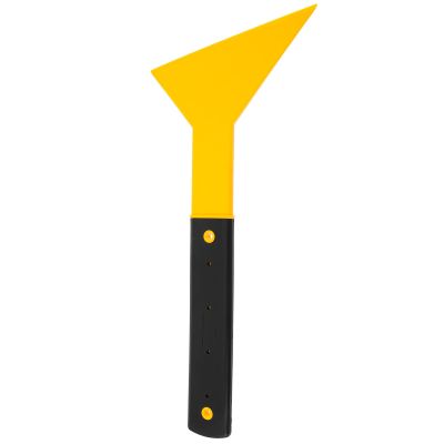Milisten Large Yellow Triangle Car Film Scraper Squeegee Tool for Vehicle Vinyl Wrapping and Interior Sticker Installation, Automotive Detailing Accessory