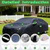 Hail Car Cover Custom Fit for Cadillac XT6 2019-2025,Heavy Duty Thickened Hailproof Car Cover,Five Layers of Material,Outdoor Waterproof All Weather view 3
