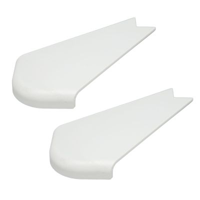 2 Pcs RV Slide Out Corner Covers, Durable ABS Trim Caps for Campers Trailer, Easy Installation Fade Proof RV Protection Replacement (White)