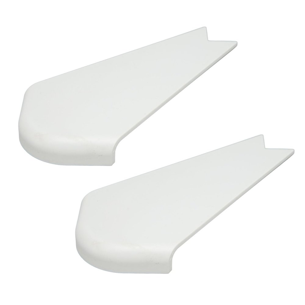 2 Pcs RV Slide Out Corner Covers, Durable ABS Trim Caps for Campers Trailer, Easy Installation Fade Proof RV Protection Replacement (White)