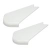 2 Pcs RV Slide Out Corner Covers, Durable ABS Trim Caps for Campers Trailer, Easy Installation Fade Proof RV Protection Replacement (White) view 1