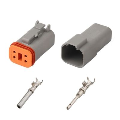 5Sets Dt04 Automobile Water Proof Connector Series 2/3 4 6 8 12 Pin Car Sealed Plug Sheath DT06-2s(4p,1sets)