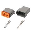 5Sets Dt04 Automobile Water Proof Connector Series 2/3 4 6 8 12 Pin Car Sealed Plug Sheath DT06-2s(4p,1sets) view 3