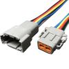 DTM04-2p Vechile Harness Connector Sealed Water Proof Plug 2/3 4 6 8 12Pin Wire Socket Length 15cm(8p Strip line,5sets) view 1