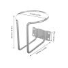 Happyyami Universal 2pcs Wall Mounted Cup Holders for Cars and Boats, Silver Automotive Drink Holders with Sturdy Wood Swing Mount, Multi-Functional Beverage Rack for Rv, ATV, and Marine Use view 2