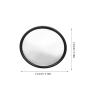 Parliky Universal Large Round Convex Blind Spot Rearview Mirror Clip-On for Trucks and Buses, Adjustable Wide Angle Extension Mirror for Enhanced Driving Visibility view 2
