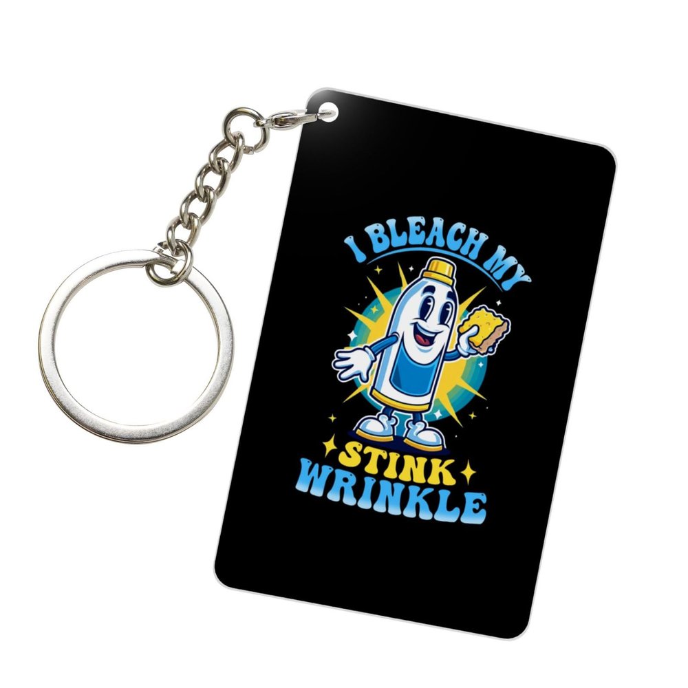 Kangweida I Bleach My Stink Wrinkle 23 Inch Rectangular Keychain Custom Design Durable Fashionable