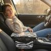 Plush ZebraPrint Car Center Console Cover with Side Pockets, Fluffy Armrest Cushion Pad,Soft Zebra Car Interior Decorations Accessories with Storage for Women,Universal Fit for Vehicles SUV Truck view 3