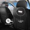 Megaseat Car Seat Covers for Toyota Sienna 2001-2026,360Full Coverage& Airbag-Safe, Nappa Leather Car Seat Covers,Waterproof&Anti-Slip Seat Covers Full Set with Storage Pockets(Black&Red) view 4