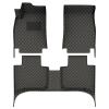 Custom Fit Floor Mats for Toyota Yaris 2014-2024,Waterproof Nappa Leather All-Weather Floor Liners, Easy to Clean Car Floor Protection Accessories (Black&Beige) view 1