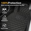 Custom Fit Floor Mats for Toyota Yaris 2014-2024,Waterproof Nappa Leather All-Weather Floor Liners, Easy to Clean Car Floor Protection Accessories (Black&Beige) view 2