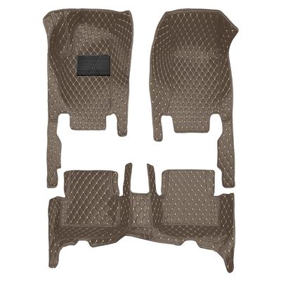 All Season Car Floor Mats Leather Carpet Set for Toyota RAV4 CA40 2013-2018 3D Full Protection Automotive Interior Accessories Coffee 1 Set