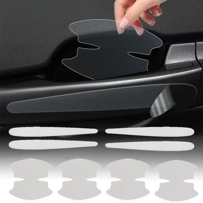 KBBYT 8PCS Car Cover Door Handle Cup Protector for Toyota Camry 2018-2023 2024, Clear Paint Protection Film for Recessed Grips, Car Door Handle Protector Sticker
