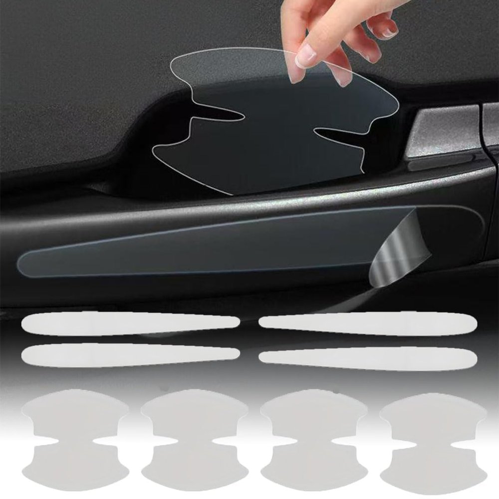 KBBYT 8PCS Car Cover Door Handle Cup Protector for Toyota Camry 2018-2023 2024, Clear Paint Protection Film for Recessed Grips, Car Door Handle Protector Sticker