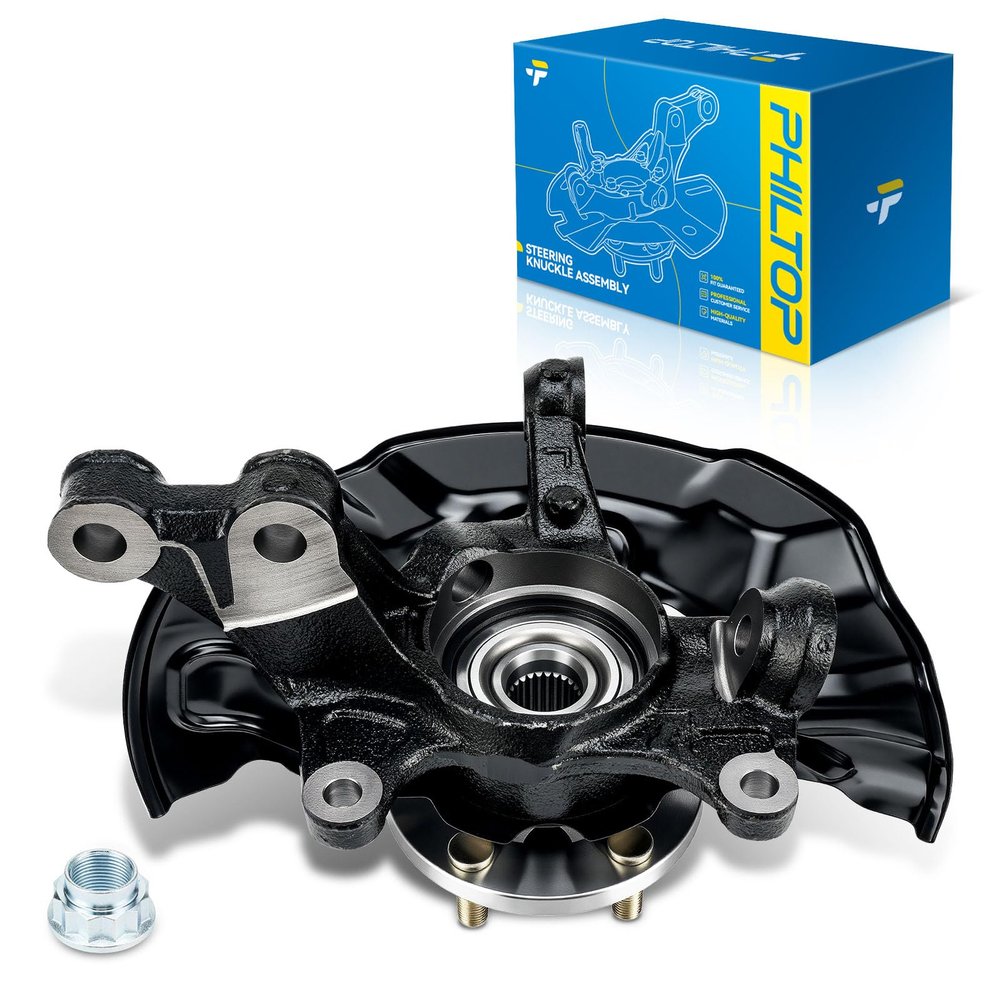 PHILTOP Front Right Steering Knuckle & Wheel Bearing Hub Assembly Compatible with Toyota Corolla 2014-2018,Passenger Side 698476