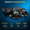 PHILTOP Front Right Steering Knuckle & Wheel Bearing Hub Assembly Compatible with Toyota Corolla 2014-2018,Passenger Side 698476 view 4