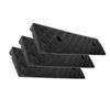 3Pcs Plastic Curb Ramp for Bicycles and Strollers, Black view 1