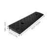 3Pcs Plastic Curb Ramp for Bicycles and Strollers, Black view 2