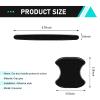Yidcidu 8 PCS Car Door Handle Protector, Scratch-resistant Waterproof Door Handle Bowl Protective Film, Reflective Carbon Fiber Texture Decorative Sticker, Universal for Most Vehicles (Black) view 2