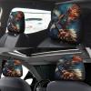 Foruidea Eagle with American Flag Car Seat Headrest Cover Set of 2 Pack Car Truck SUV Van Head Rest Protector Covers Universal Fit Cushion for Womens Mens view 4