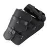 TIDTALEO Motorcycle Swingarm Bag Black PU Side Case with Quick Buckle view 1