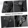 TIDTALEO Motorcycle Swingarm Bag Black PU Side Case with Quick Buckle view 3