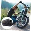 TIDTALEO Motorcycle Swingarm Bag Black PU Side Case with Quick Buckle view 4