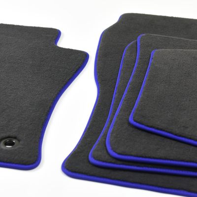 Floor Mats for Toyota Land Cruiser Prado 2009-23 Rotary Clip,Blue Edge