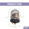 XIZAKEE 2 PCS 12V 2 Pin Electronic Flasher Relay, 20A Round Shell Fast Flasher Relay, Universal Heavy Duty Incandescent Bulbs Fast Flash Socket Kit, for Most Cars Motorcycles (Transparent) view 2
