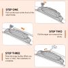 22"+21" OEM Quality Windshield Wiper Blades Replacement for Dodge Durango 2011-2024 Toyota Tacoma 2005-2016 Jeep Grand Cherokee 2011-2021 Honda Pilot 2009-2015 and more(Pack of 2 and Cleaning Wipes) view 3