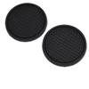 2pcs Black Car Auto Cup Holder Anti Slip Insert Coasters Pads Interior Accessories Universal Fits Perfectly For Most Cups view 1