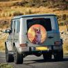 Fuzquwu Sunset Cloud Corgi Pattern Spare Tire Cover for Rv Trailer, Waterproof Leather Wheel Cover,Camper Spare Tire Cover Fit for Wrangler Rv SUV Truck view 4