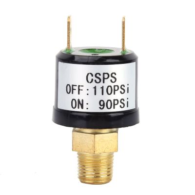 Adfaga Heavy Duty Air Compressor Pressure Control Switch Valve 90 110 PSI Auto Power On Off Pressure Switch for Automobile Suspension Tractor Air Pump Compressor