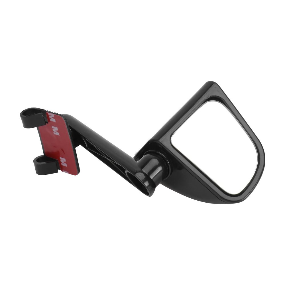 Abaodam Rotatable Car Rearview Mirror 360 Adjustable Blind Spot Mirror Plastic Glass for Vehicle Front and Rear Wheel Blind Zone Black Left Side Suitable for Cars and Trucks
