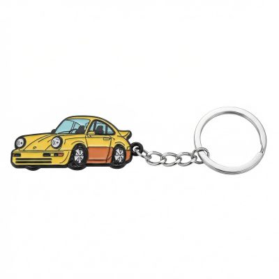 Nexorium Car Keychain, Sports Car Keychain for Automobile - Decorate Car Keys, Fashion Car Accessories Backpack Keychains (Yellow)
