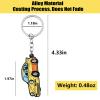 Nexorium Car Keychain, Sports Car Keychain for Automobile - Decorate Car Keys, Fashion Car Accessories Backpack Keychains (Yellow) view 2
